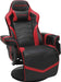 900 Gaming Recliner - Video Games Console Recliner Chair, Computer Recliner, Adjustable Leg Rest and Recline, Recliner with Cupholder, Reclining Gaming Chair with Footrest - Red