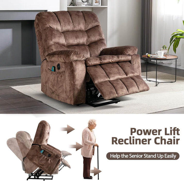 Power Lift Recliner with Massage & Heat