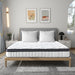 12 Inch Queen Hybird Mattress, Breathable Medium Firm White Queen Mattress