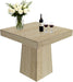 31Point5Inch Square Dining Table With Pedestal Base
