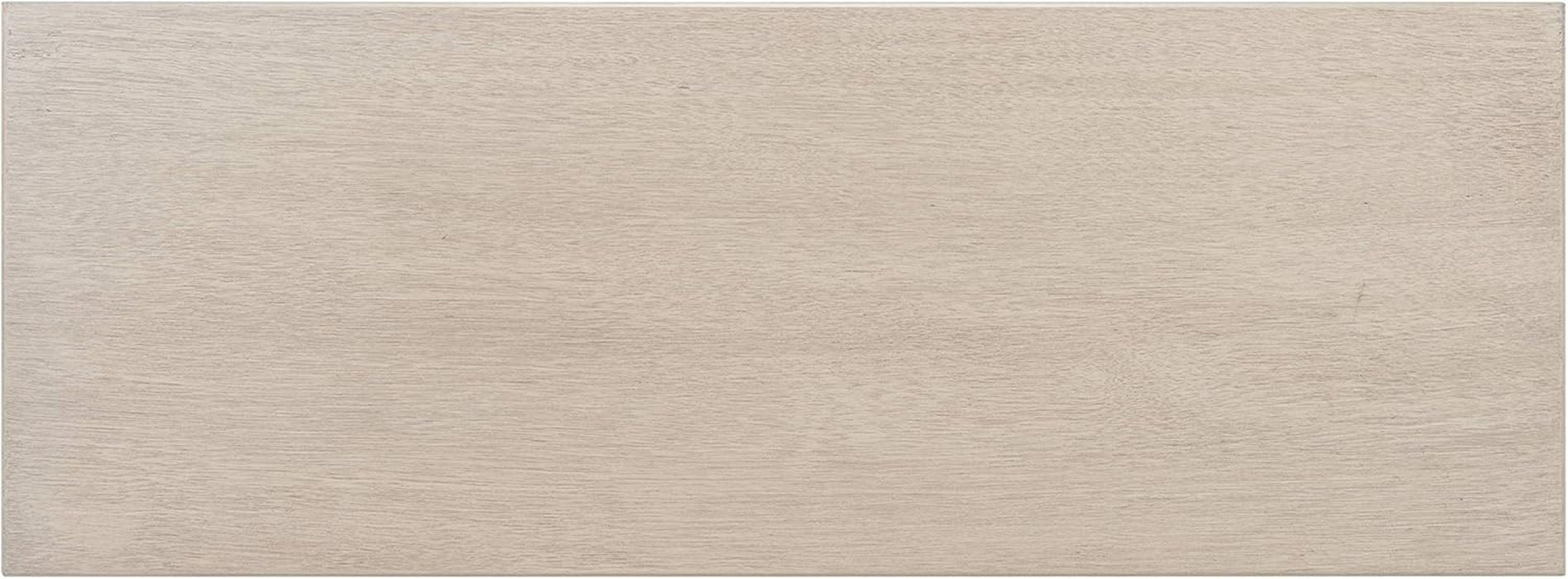 Home Collection Tate Greige 2-Drawer Bottom Shelf Console Table