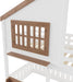 Twin Bunk Bed With Bookshelves Beige LinenFinishPremium