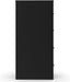 4-Drawer Vertical File Cabinet, Letter, Lockable, Black