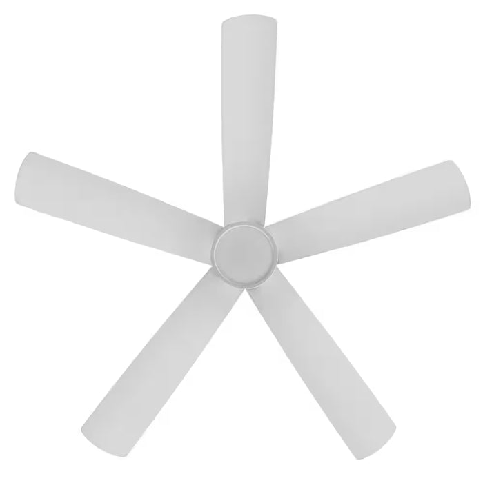 Britton 52 In. Integrated LED Indoor Matte White Ceiling Fan with Light Kit and Remote Control