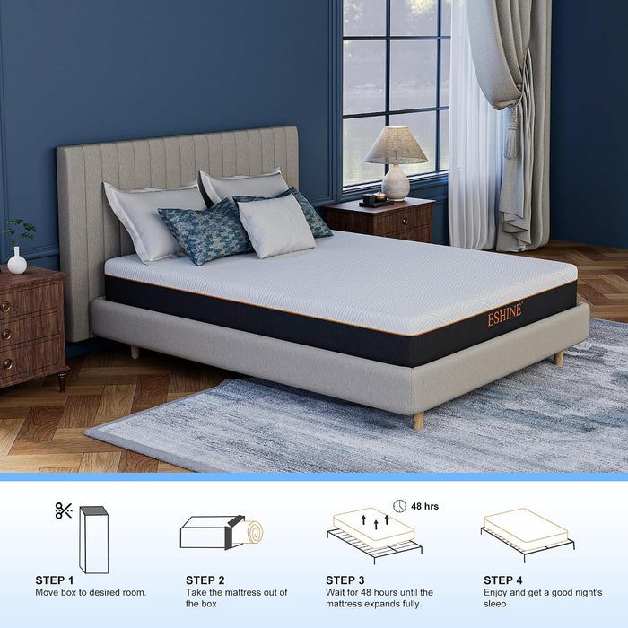 10 Inch Queen Mattress for Back Pain Relief & Cooling Sleep