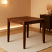 36x36 SquareEdge Solid Antique Walnut Dining Table