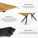 Extendable MDF Dining Table 47.2''-63'' for 4-6 People, Oak