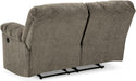 Tufted Recliner Loveseat - Light Gray