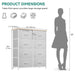 Dresser for Bedroom, Fabric 8 Drawers, Tall Dresser with Fabric Bins, Storage Tower Unit, Chest of Drawers for Living Room, Hallway, Closets