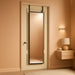 48X14 Inch Full Length Tempered Glass Door Mirror - over the Door Hanging, No Drill Installation, Suitable for Bedroom & Closet, Sturdy Hanging Design