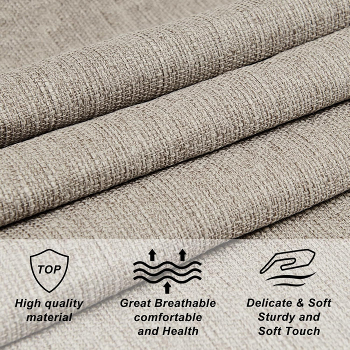 Linen Upholstered Headboard King/Cal King Size Latest Model Wall Mount, Bed Frame Mount, Featuring High-Density Sponge Padding, Luxury Texture Easy Assembly Comfort and Style-Linen