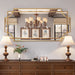 GoldenFoilFinish Ornate Handcrafted 24x48 Wall Mirror