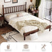 Walnut Wood Bed Frame Queen Size with Spindle Headboard, Queen Platform Bed with Wooden Slat Support, Retro Style Spindle Beds for Boys Girls Kids Adults Toddler, Easy Assembly