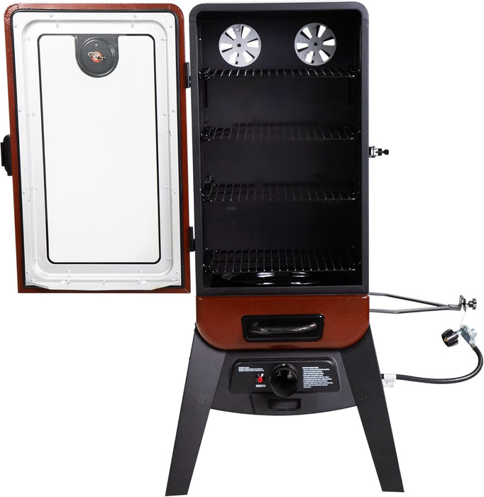 3-Series Gas Vertical Smoker, Red Hammertone - 10773