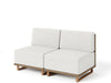 6 Pcs Patio Sectional Furniture with 10" Thick Cushion &Wide Arm