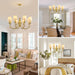 34.6in EightLight Chandelier Over Table Fixture LivingRoom