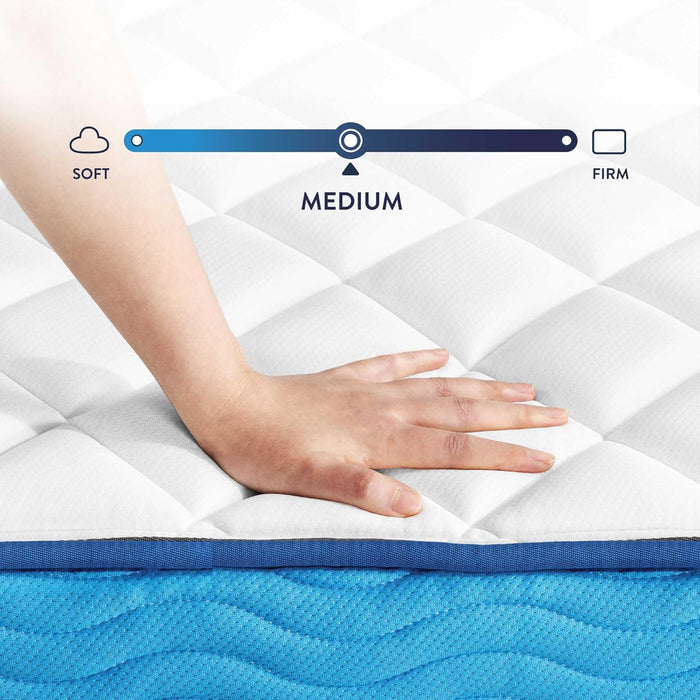 Twin 10 Inch Hybrid Mattress With Tight Top And Pocketed Coils
