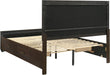 Home Furnishings - Kauffman - Wood - Queen Platform Bed with Horizontal Planked Headboard, 4 Drawers, and Side Storage - Bedroom - Dark Cocoa - 204390Q