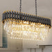 31Inch Black Gold CrystalChandelier PendantLighting