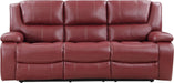 Coaster Home Furnishings - Camila - Fabric - Upholstered Motion Reclining Sofa with Wall-Hugger Design, Padded Armrests and Plump Cushions - Living Room - 30-Inch - Red - 610241