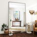 Large Full Length Mirror 78" X 35" - Shatterproof Huge Floor Full Body Mirror with Metal Frame, Freestanding, Wall Mounted, or Wall Leaning for Bedroom, Living Room, Dressing Room, Black