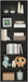 Jaya Simply Home Free Standing 6-Tier Open Storage Bookcase, Espresso