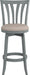 Furniture Savana Wood Bar Height Stool, 30" High, Blue Wire Brush