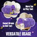® Starlight Bed Canopy Dream Kids Play Tents Playhouse Privacy Space Twin Sleeping Indoor Stars Boys Girls Toddlers Pop up Portable Frame Curtains Purple, Patent Pending