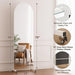 Full Length Stand Mirror on Wheels, Arched, 70X22 In