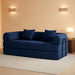 Five In One Transformable Upholstered Navy SofaBed