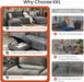 Gray Modular Sectional Sofa With Hidden Compartment