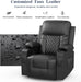 Black Swivel Recliner with Massage & Heat