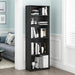 Jaya 5-Tier Book Shelf Set of 2, Adjustable Shelf, Black