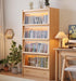 Tall Solid Hardwood Bookcase Tempered Glass LEDIllumination