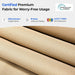 10Ft Cantilever Patio Umbrella with Base Included, 30 MPH Wind-Resistant Offset Outdoor Hanging Umbrella with 45 Degree Infinite Tilt and Smooth Crank, 260Gsm Solution-Dyed 8-Year Fade-Resistant Canopy for Backyard Pool Deck, Beige