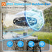 20 Inch Outdoor Ceiling Fan with Light for Patio, IP65 Waterproof Plug in Caged Hanging Fan, Remote Control, 3 CCT, 6 Speeds Reversible Outdoor Fan for Gazebo, Pergola, Porch
