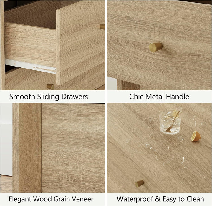 White Oak Architecturally Designed Dresser With Drawers