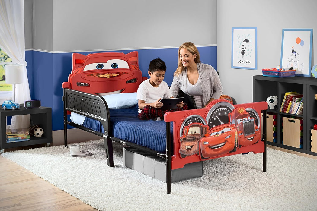 Plastic 3D-Footboard Twin Bed, Disney/Pixar Cars