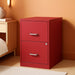 2-Drawer File Cabinet, 14.2" X 18" X 24.5", Red