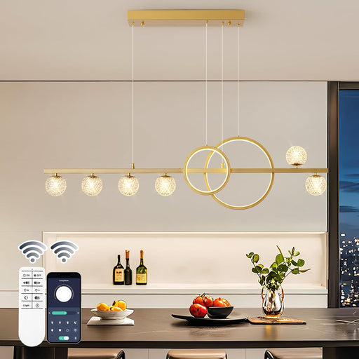 Gold Dimmable LED Chandelier Pendant Lighting Dining