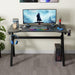47 Inch Carbon Fiber Gaming Desk with Cup Holder - ShipItFurniture