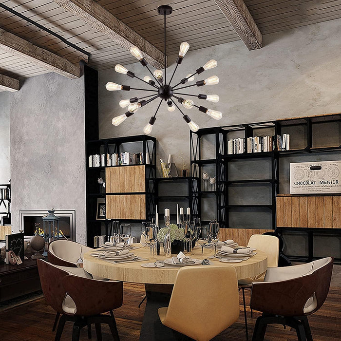 Black Sputnik Chandeliers 36 Inch Pendant Lighting