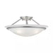 Walcott 3-Light Ceiling Brushed Nickel Incandescent Semi-Flush Mount