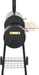 Offset Smoker BBQ Grill with Side Firebox, Charcoal and Wood Burning Smoker for Outdoor Cooking, Backyard Parties, and Grilling, Includes Thermometer and Wheels