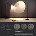O’Bright Ray – Adjustable LED Beam Floor Lamp, Dimmable and Zoomable Spotlight, Flexible Gooseneck, Reading/Crafting Standing Lamp, Work Table Light, Matte Black