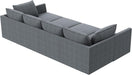 Modular Sectional Sleeper Sofa Reversible, Bluish Grey