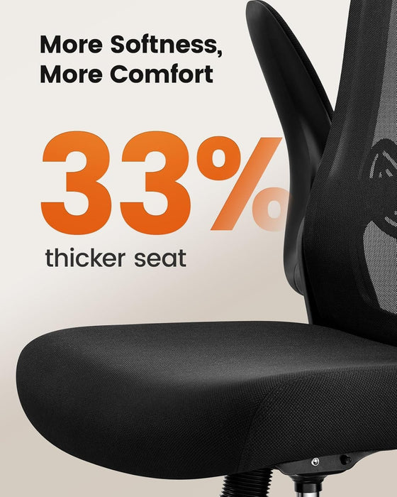 Drafting Chair with Footrest Ring and Flip-Up Arms for Tall Desks