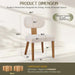 Upholstered Dining Chairs Set of 4, Mid Century Dining Room Chairs, Beige