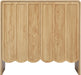 Natural Woodgrain Two Door Adjustable Sideboard Cabinet