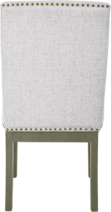 Home Decor | Upholstered Anywhere Dining Chair | Accent Chairs for Living Room & Bedroom | Decorative Home Furniture - Neutral Textured Solid (Single Pack)